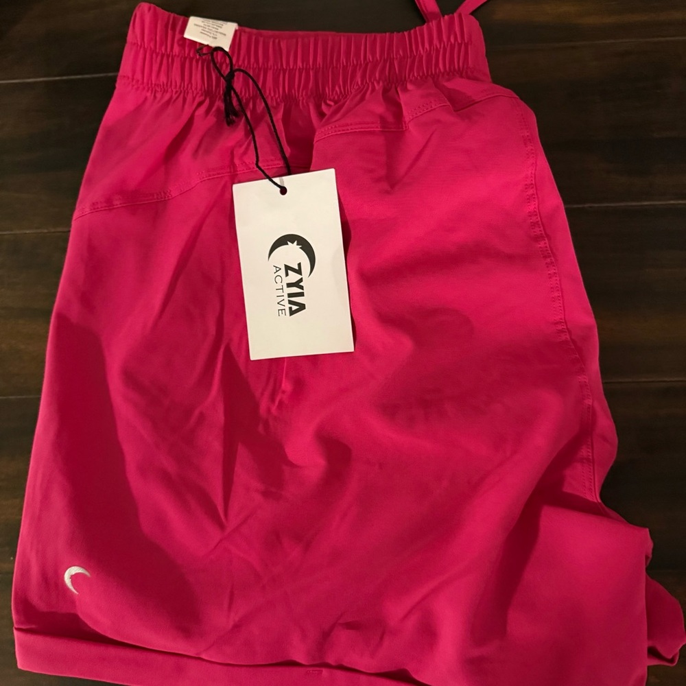 ZYIA Hot Pink Athletic Shorts - Picture 2 of 6